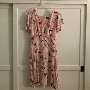 Pink Floral Banana Republic Dress